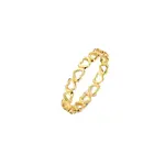 Jackie 14K Gold Jackie Corazon Ring 14kt maat 56