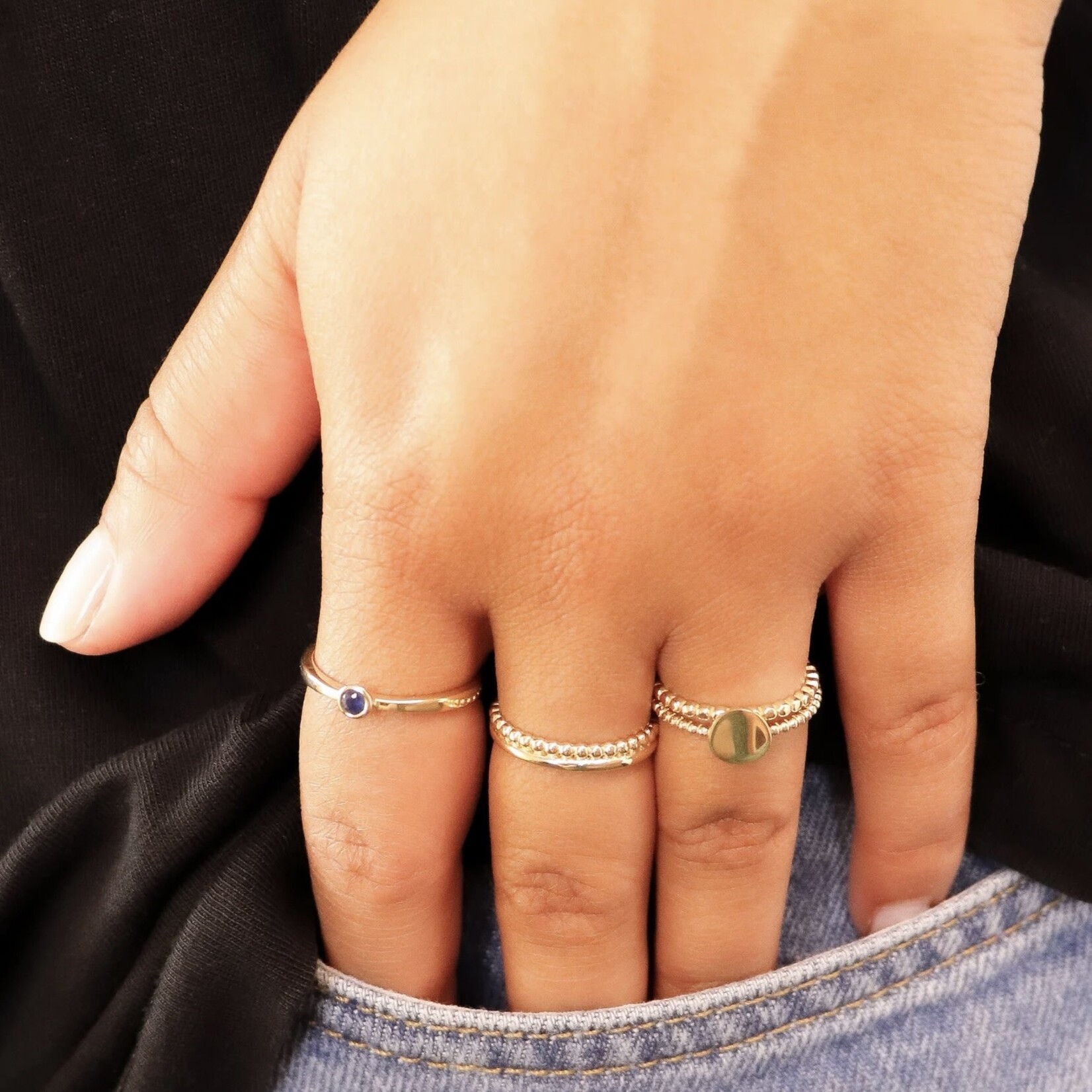 Jackie Gold Jackie Gold Villa Cimbrone Ring 14 karaat goud