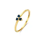 Jackie 14K Gold Jackie Triangle Sapphire Ring 14kt maat 52