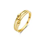 Jackie Gold Jackie White Lady Ring 14kt maat 52