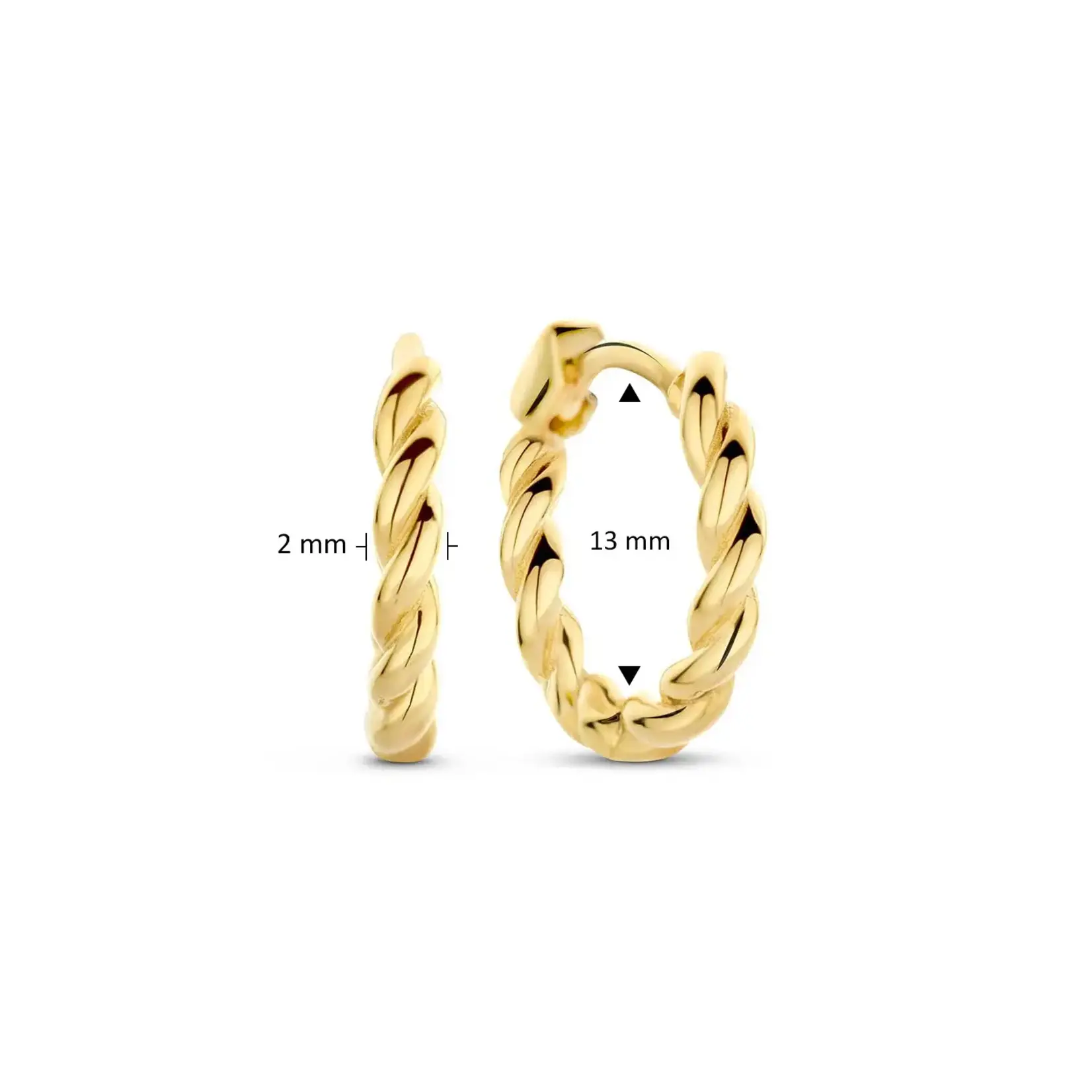 Jackie Gold Jackie Gold Litoral Hoops 14 karaat goud