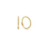 Jackie 14K Gold Jackie Twist Oorringen 14kt (twee groottes)