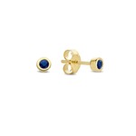 Jackie Gold Jackie Sapphire Oorstekers 14kt