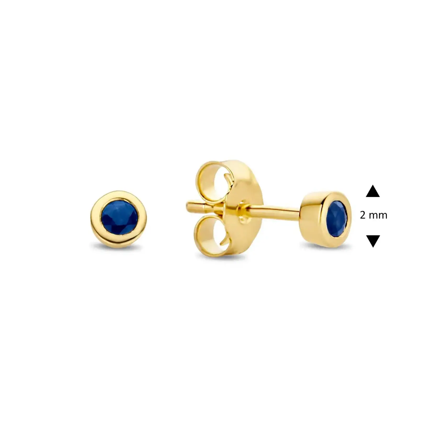 Jackie Gold Jackie Gold Sapphire Studs 14 karaat