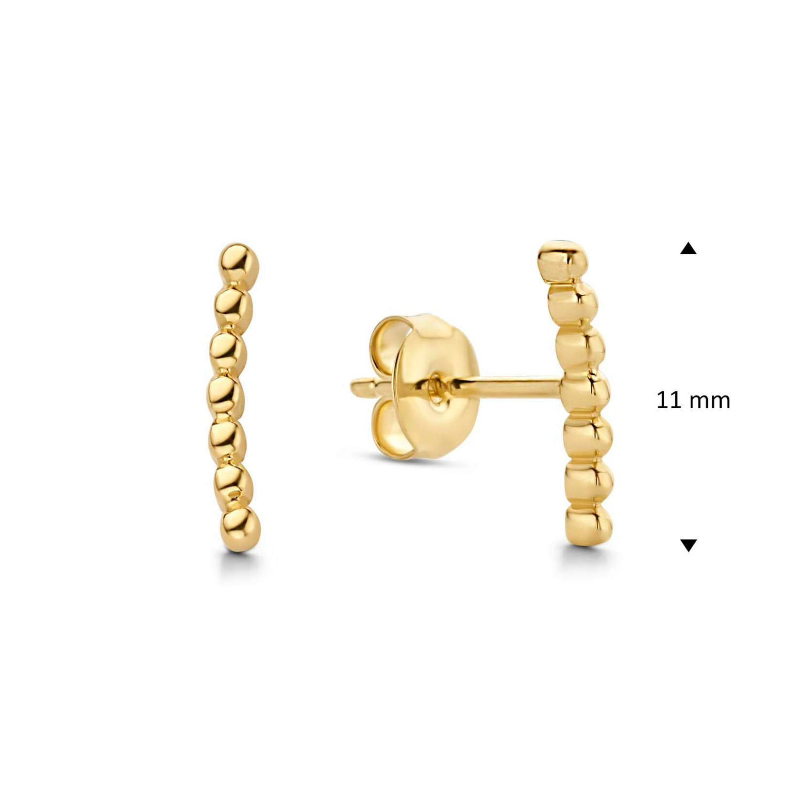 Jackie Gold Jackie Gold Bubble Studs 14 karaat