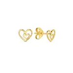 Jackie 14K Gold Jackie I Heart London Oorstekers 14kt