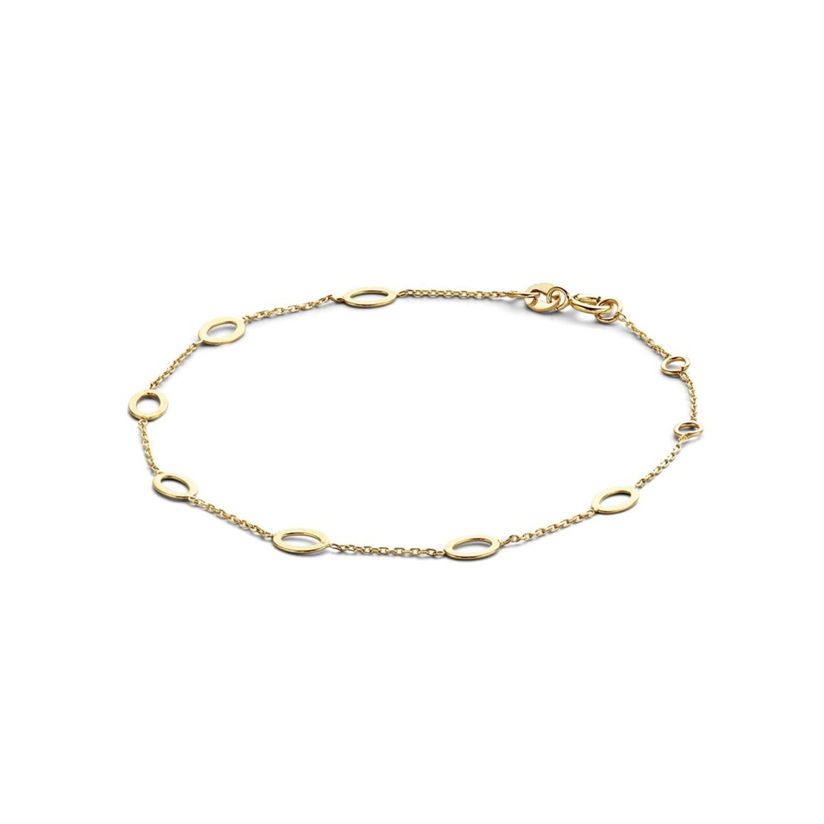 Jackie 14K Gold Jackie Bahia Oval Armband 14 karaat goud