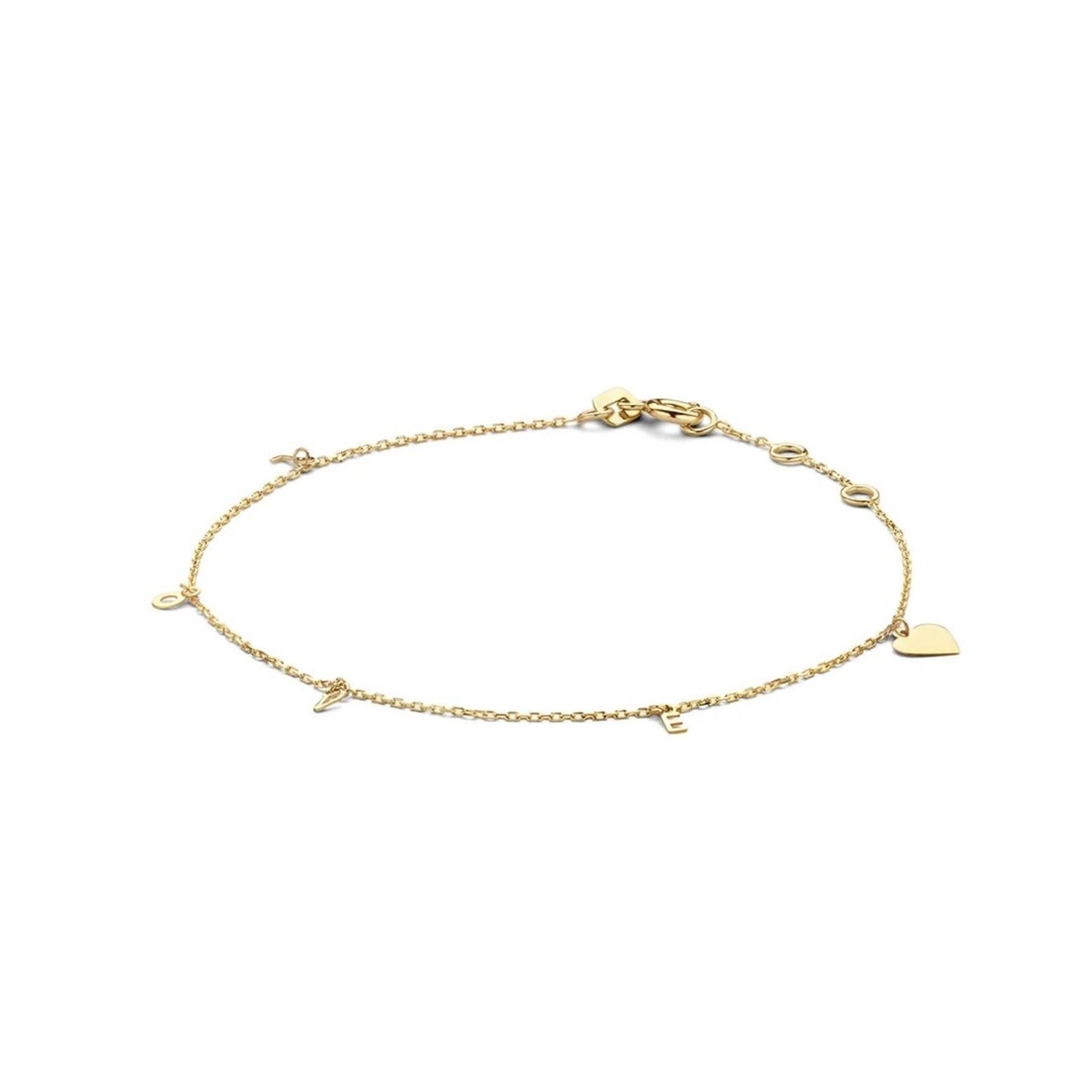 Jackie Gold Jackie Gold L.O.V.E. Bracelet 14 karaat goud