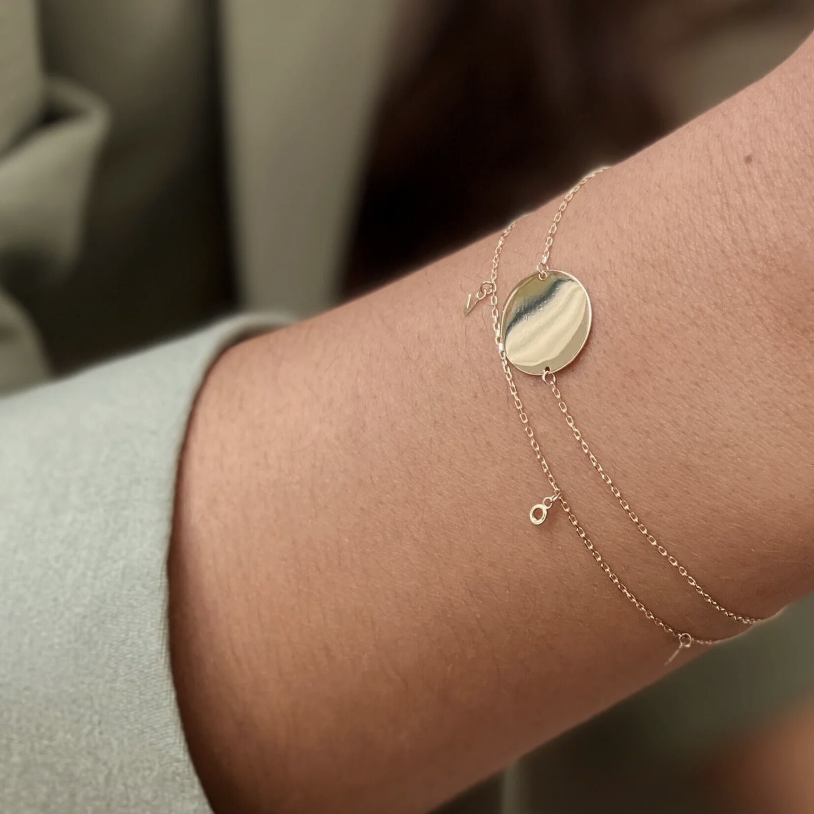 Jackie Gold Jackie Gold L.O.V.E. Bracelet 14 karaat goud