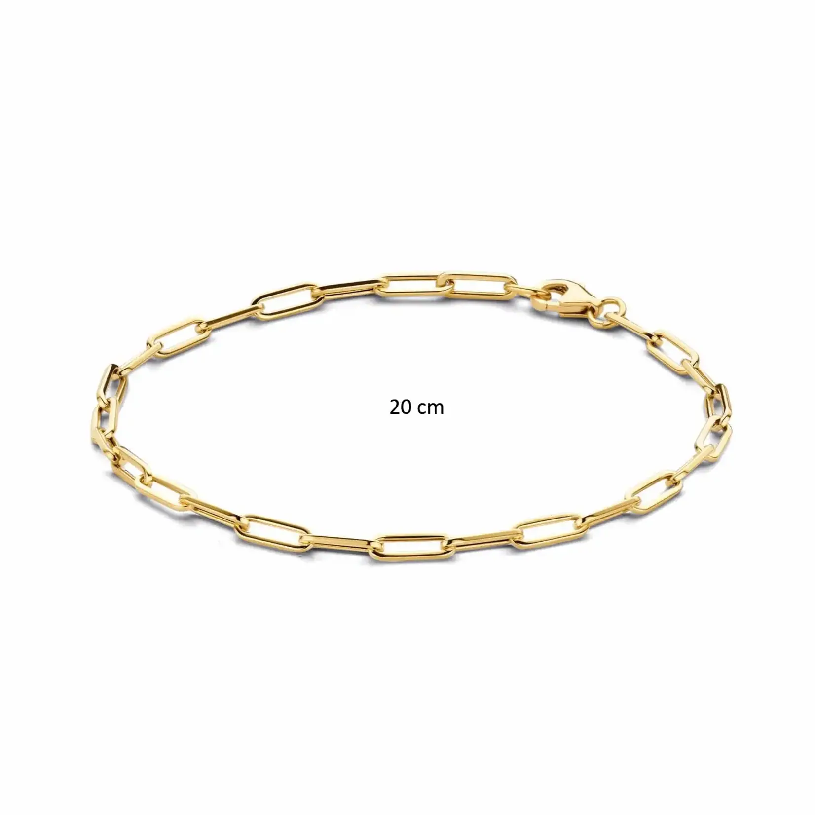Jackie Gold Jackie Gold Boxlink Bracelet 14 karaat goud