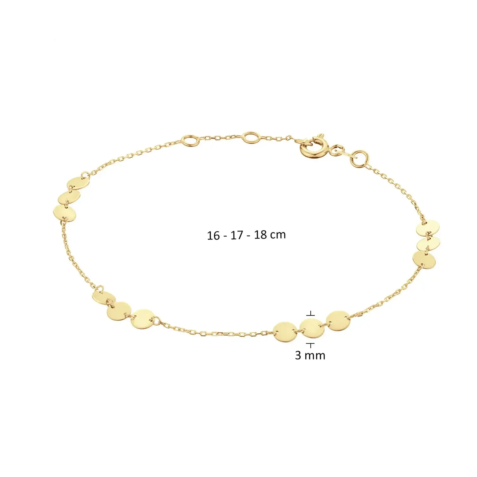 Jackie Gold Jackie Gold West End Bracelet 14 karaat goud