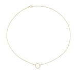 Jackie 14K Gold Jackie Circle Silhouette Collier 14kt