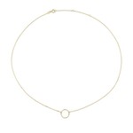 Jackie Gold Jackie Circle Silhouette Collier 14kt