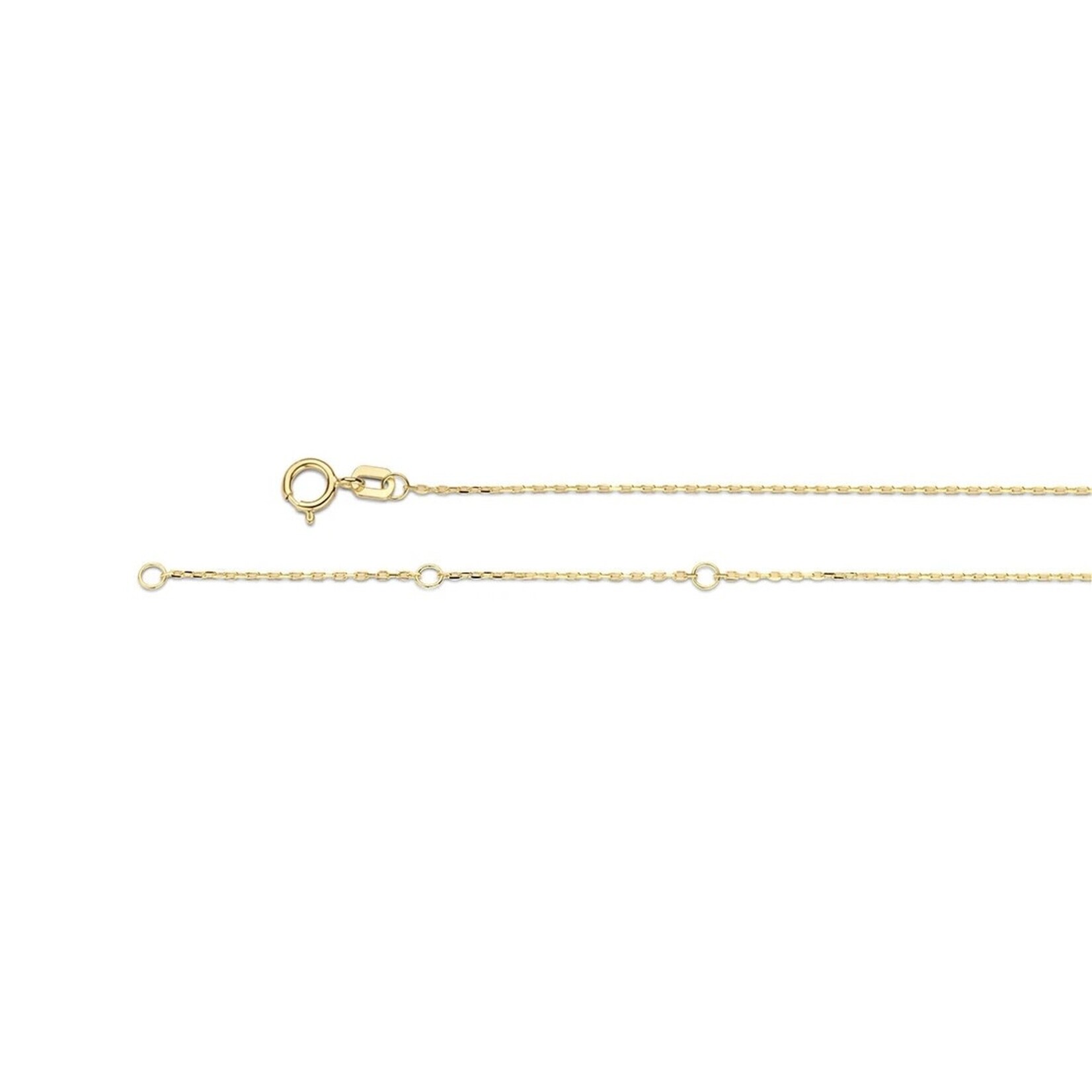 Jackie Gold Jackie Circle Silhouette Collier 14 karaat goud