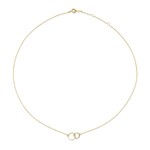 Jackie 14K Gold Jackie Double Circle Collier14 kt