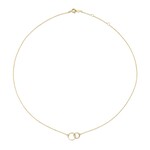 Jackie Gold Jackie Gold Double Circle Necklace