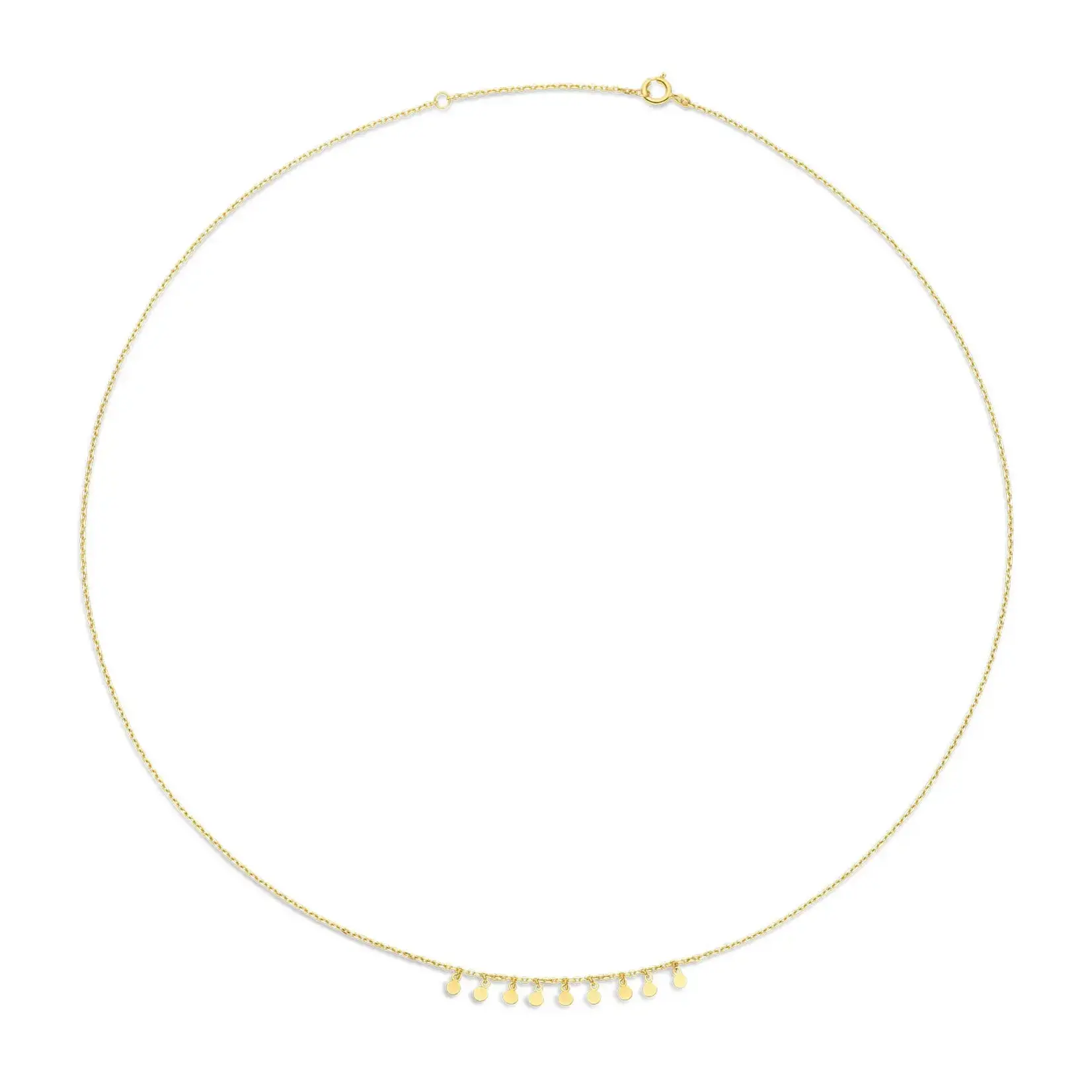 Jackie Gold Jackie Gold London Eye Necklace 14 karaat goud