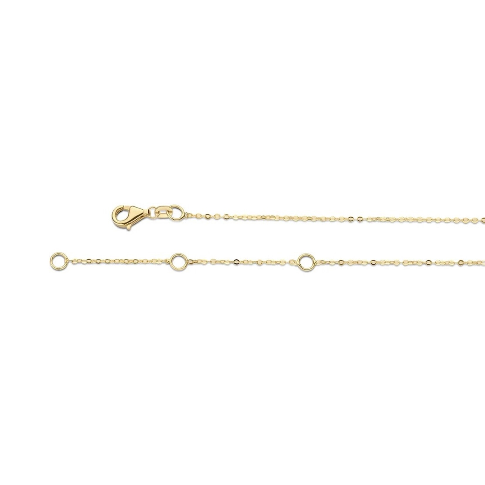 Jackie Gold Jackie Plain Circle Collier 14 karaat goud