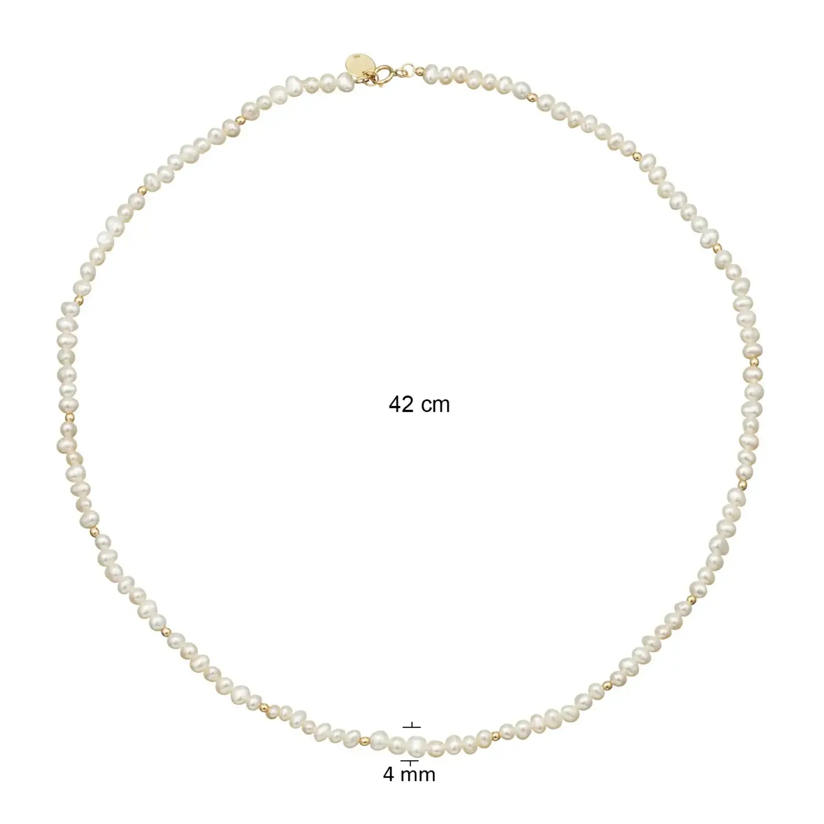 Jackie 14K Gold Jackie Pearl Potion Collier 14 karaat goud met zoetwaterparels