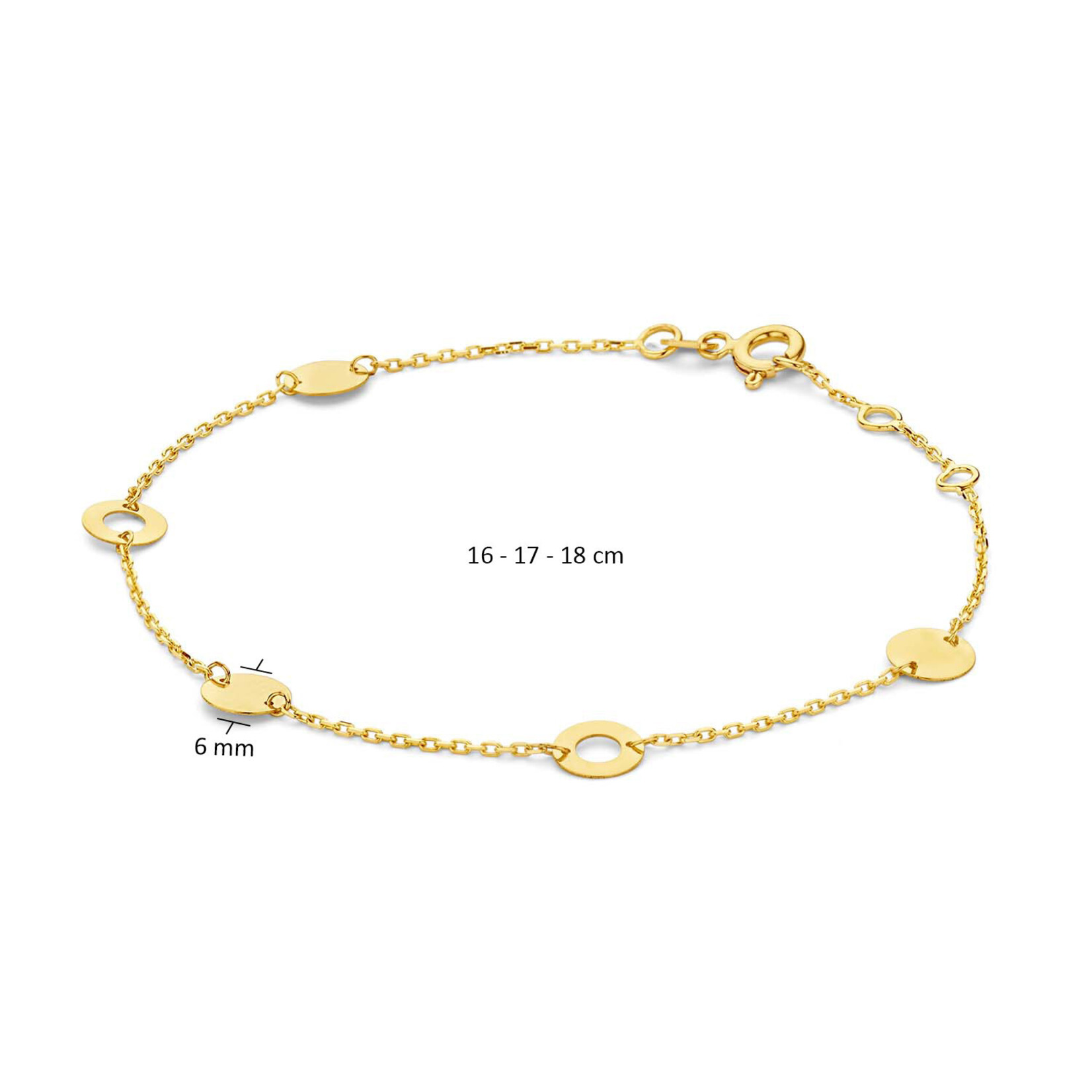 Jackie Gold Jackie Gold Barceloneta Bracelet 14 karaat goud