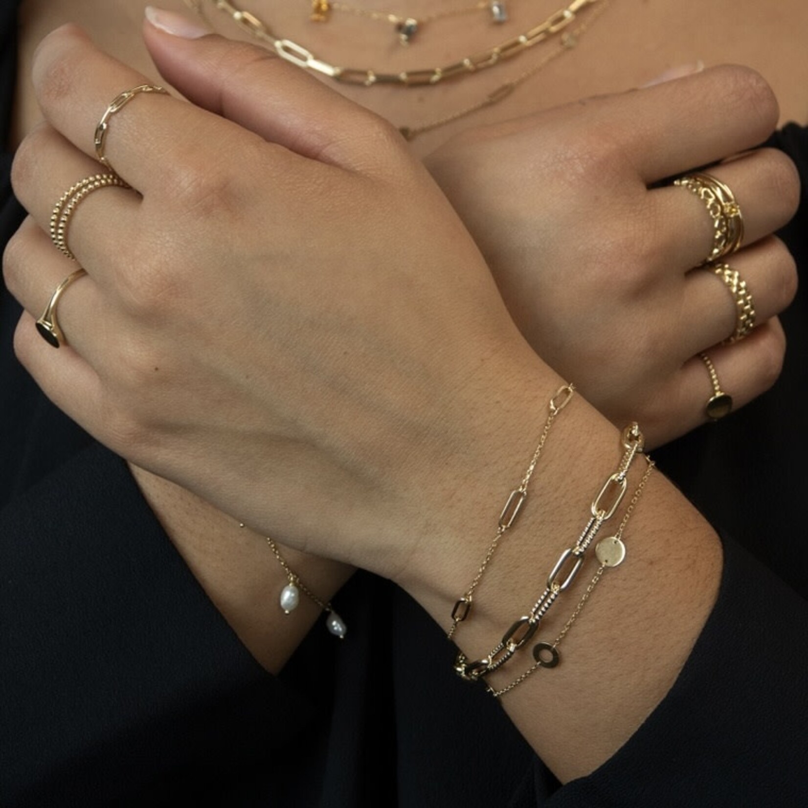 Jackie Gold Jackie Gold Las Ramblas Bracelet 14 karaat goud