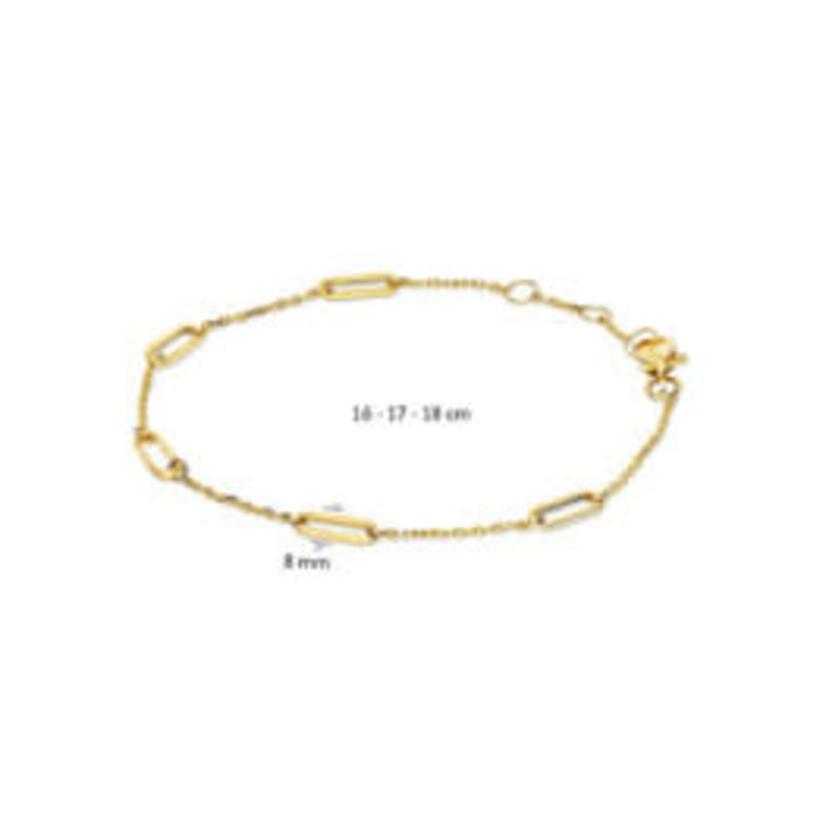 Jackie Gold Jackie Gold Las Ramblas Bracelet 14 karaat goud