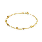 Jackie 14K Gold Jackie Double Bubble Armband 14kt