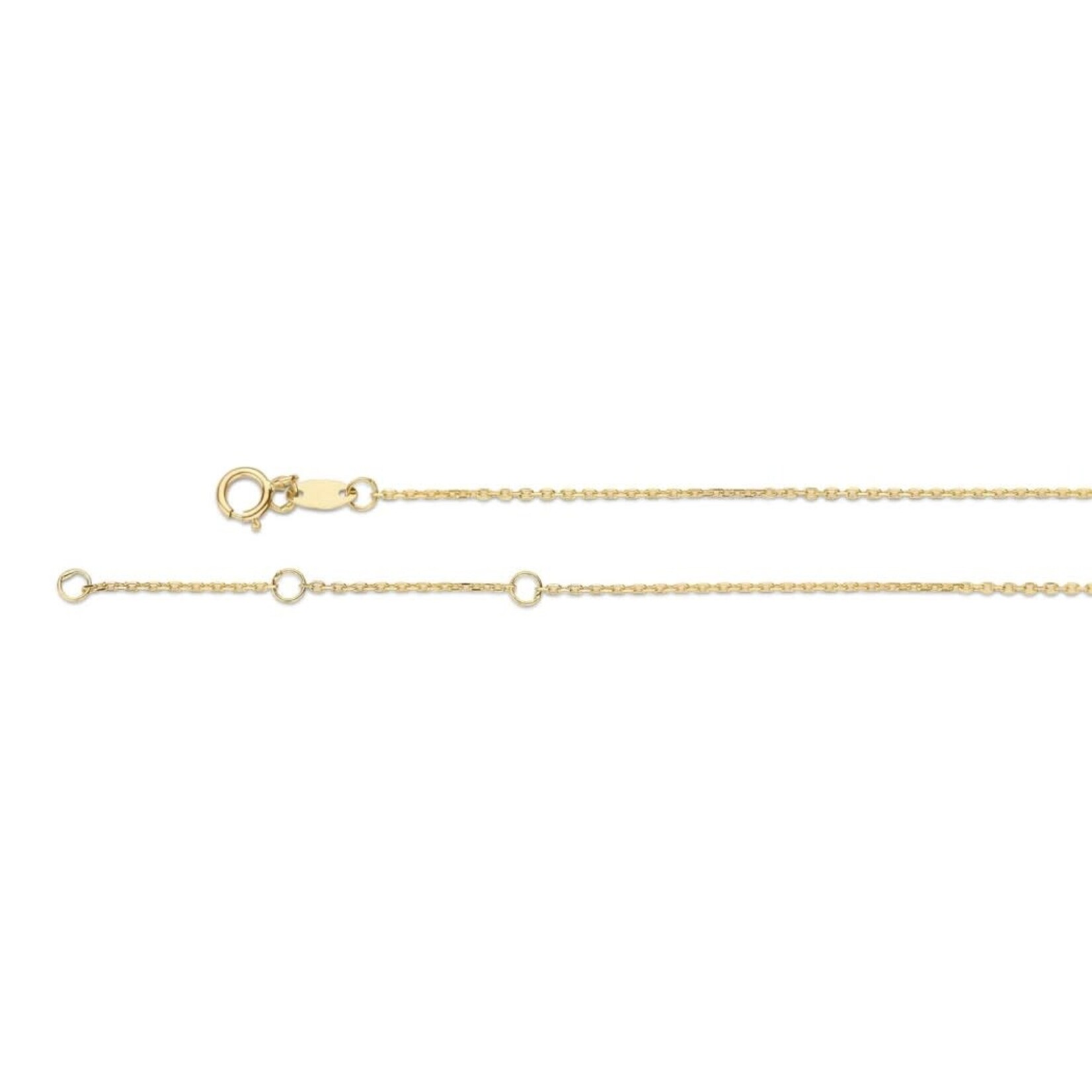 Jackie 14K Gold Jackie Long Oval Collier 14 karaat goud