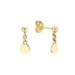 Jackie Gold Jackie Gold Dangling Disc Studs