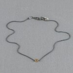 Jéh Jewels Jeh Jewels collier zilver oxy met 9 karaat tonnetje