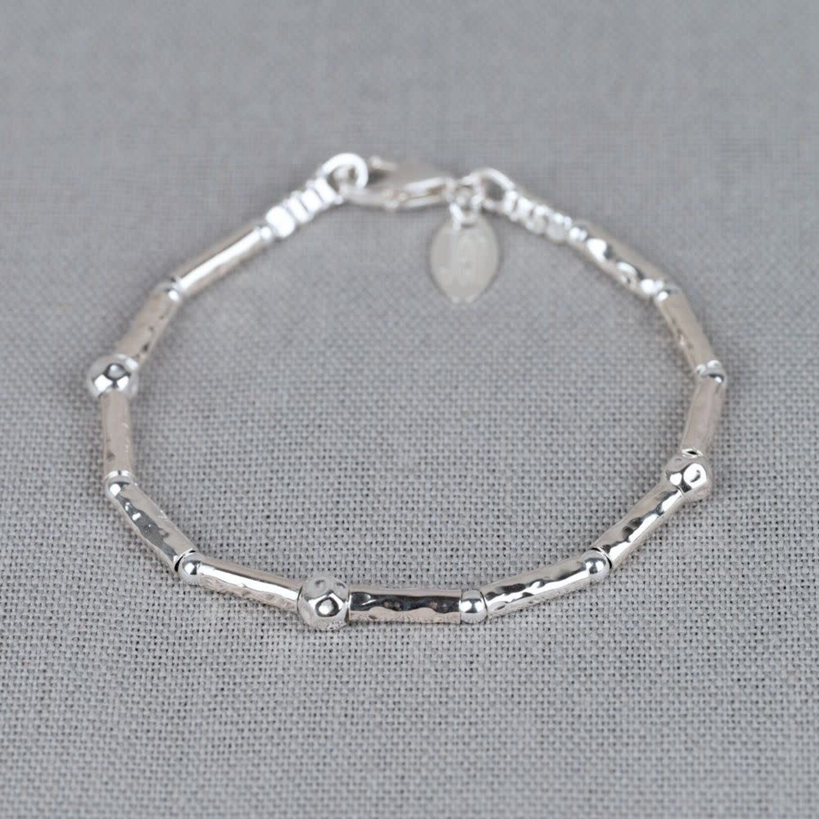 Jéh Jewels Jeh Jewels armband zilver buisjes balletjes 18 cm 21313-18
