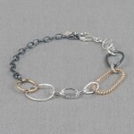 Jéh Jewels Jeh Jewels armband fun zilver, oxy, Goldfilled