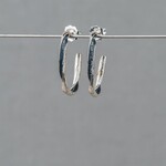 Jéh Jewels Jeh Jewels oorhoepel zilver oxy twister kort