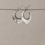 Jéh Jewels Jeh Jewels oorhoepel maan zilver oxy shiny