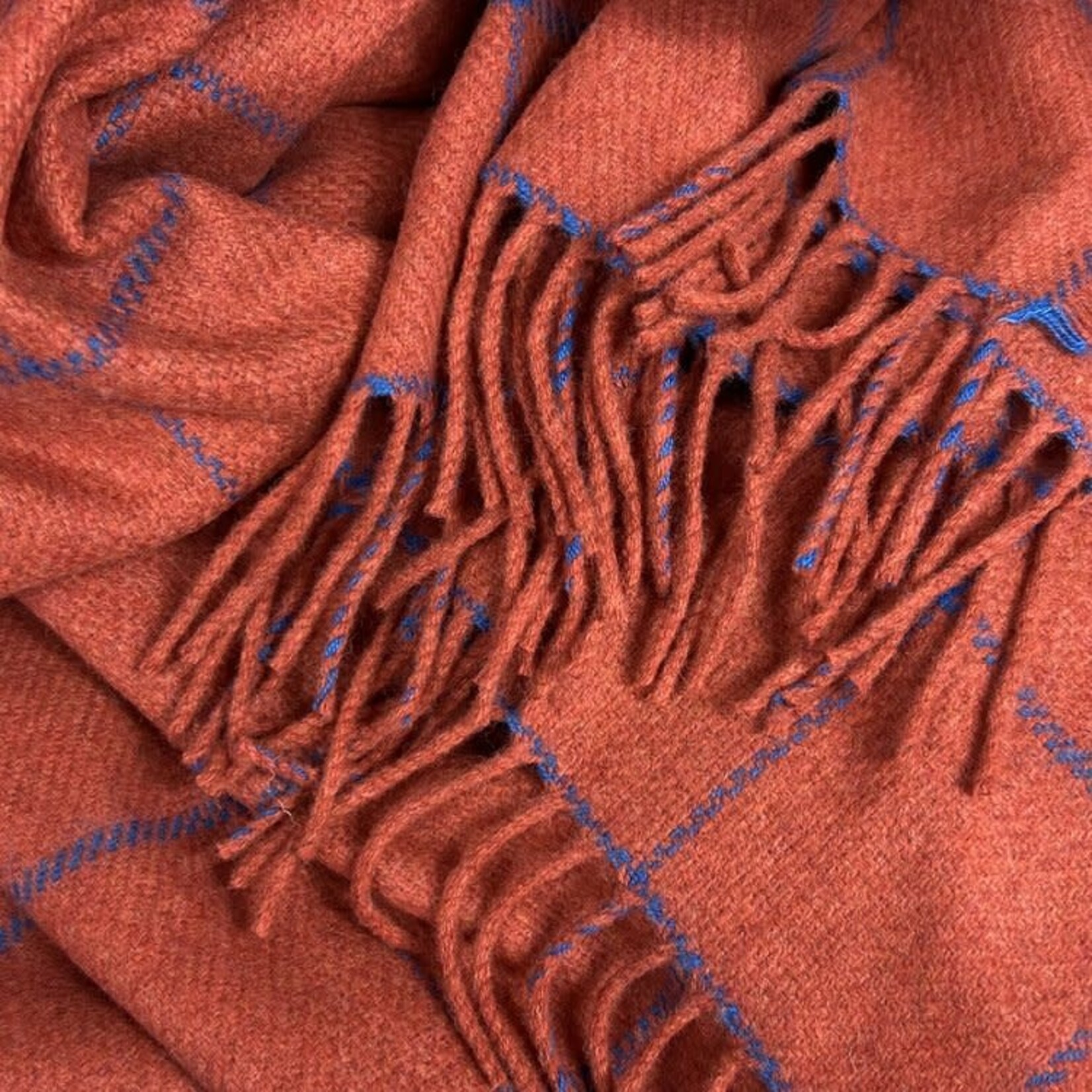 McNutt of Donegal McNutt kasjmier/lamswol deken 200 x 145 cm, met streep