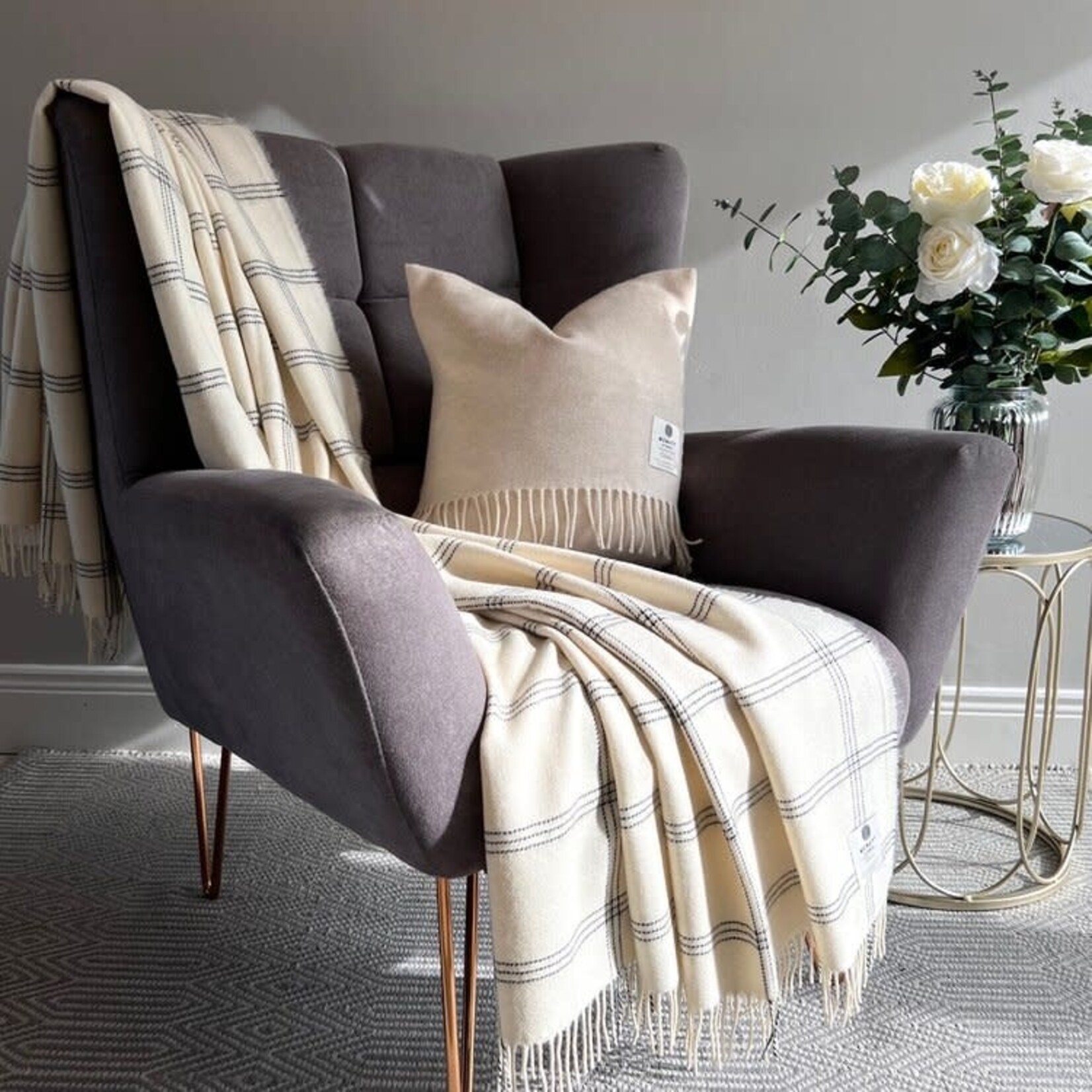 McNutt of Donegal McNutt plaid alpaca/lamswol 200 x 160 cm (div. varianten)