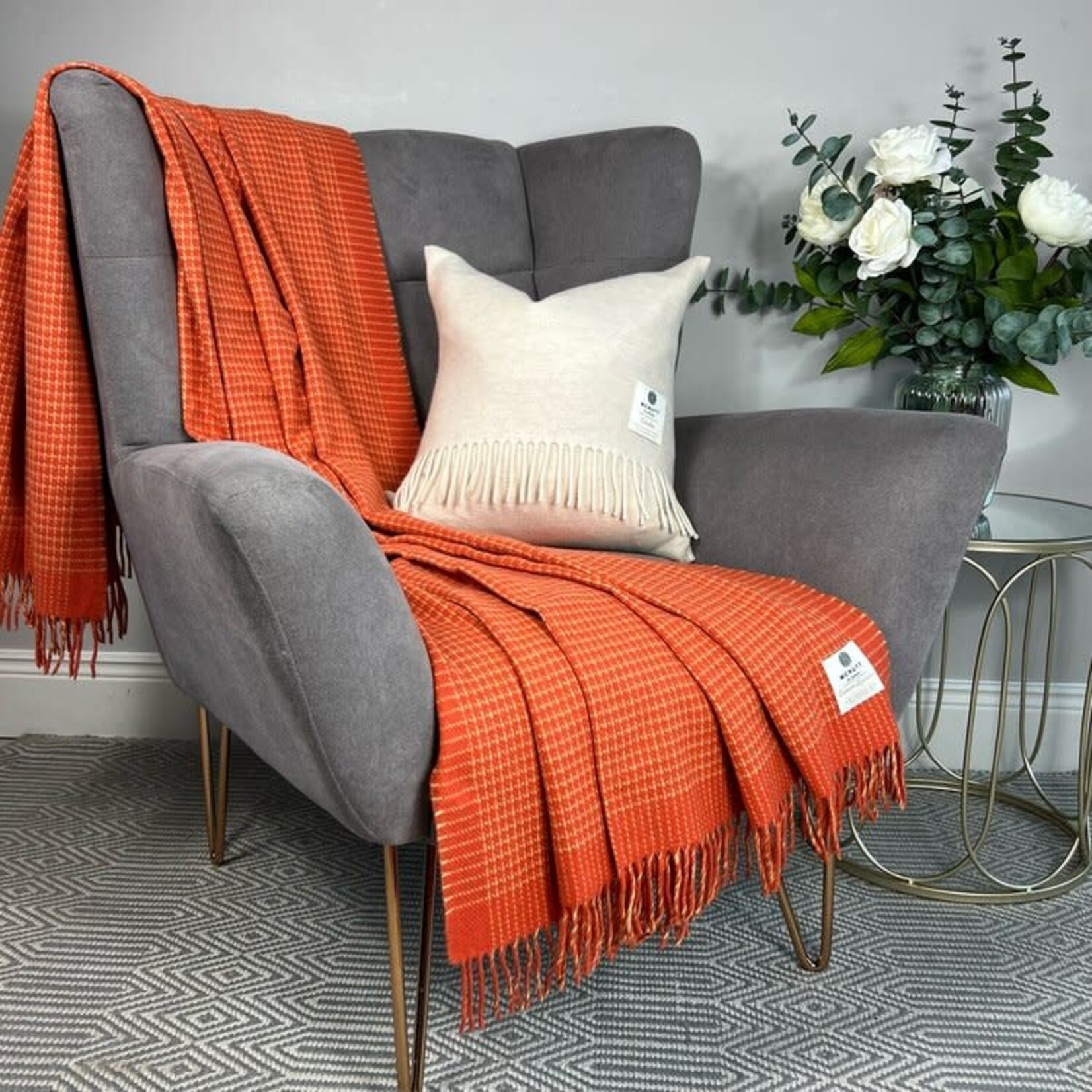 McNutt of Donegal McNutt of Donegal kasjmier/lamswol deken 200 x 145 cm