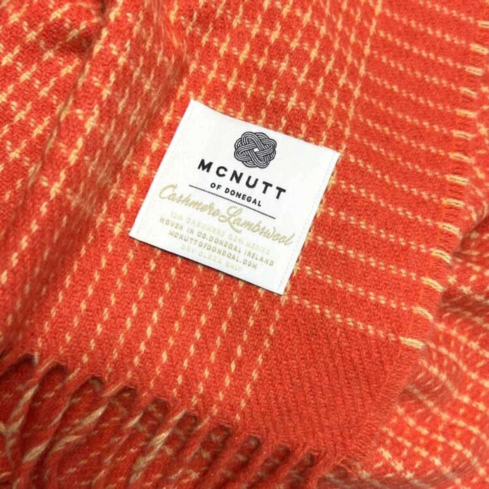 McNutt of Donegal McNutt of Donegal kasjmier/lamswol deken 200 x 145 cm