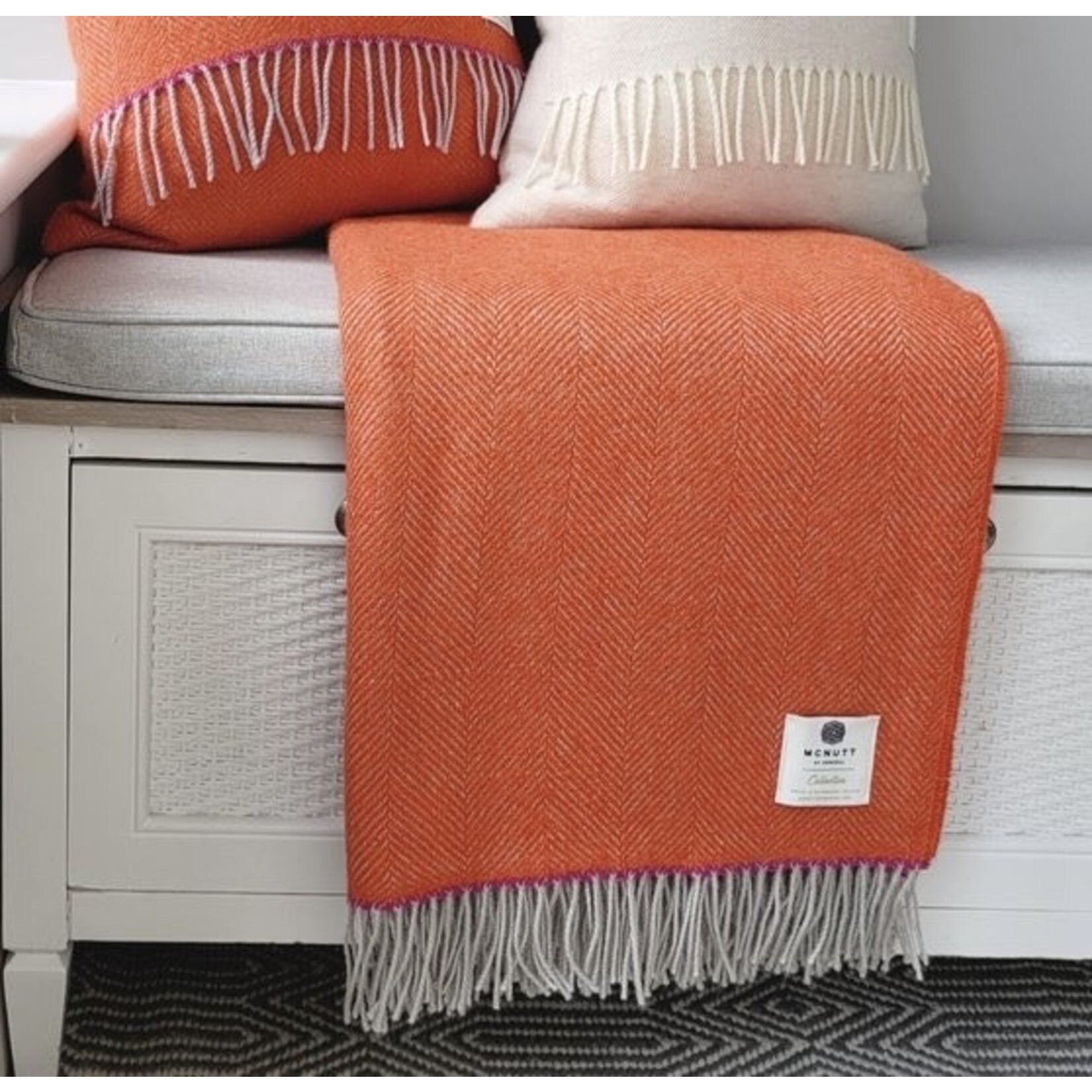 McNutt of Donegal McNutt Collection Deken 100% puur wol 200 x 145 cm