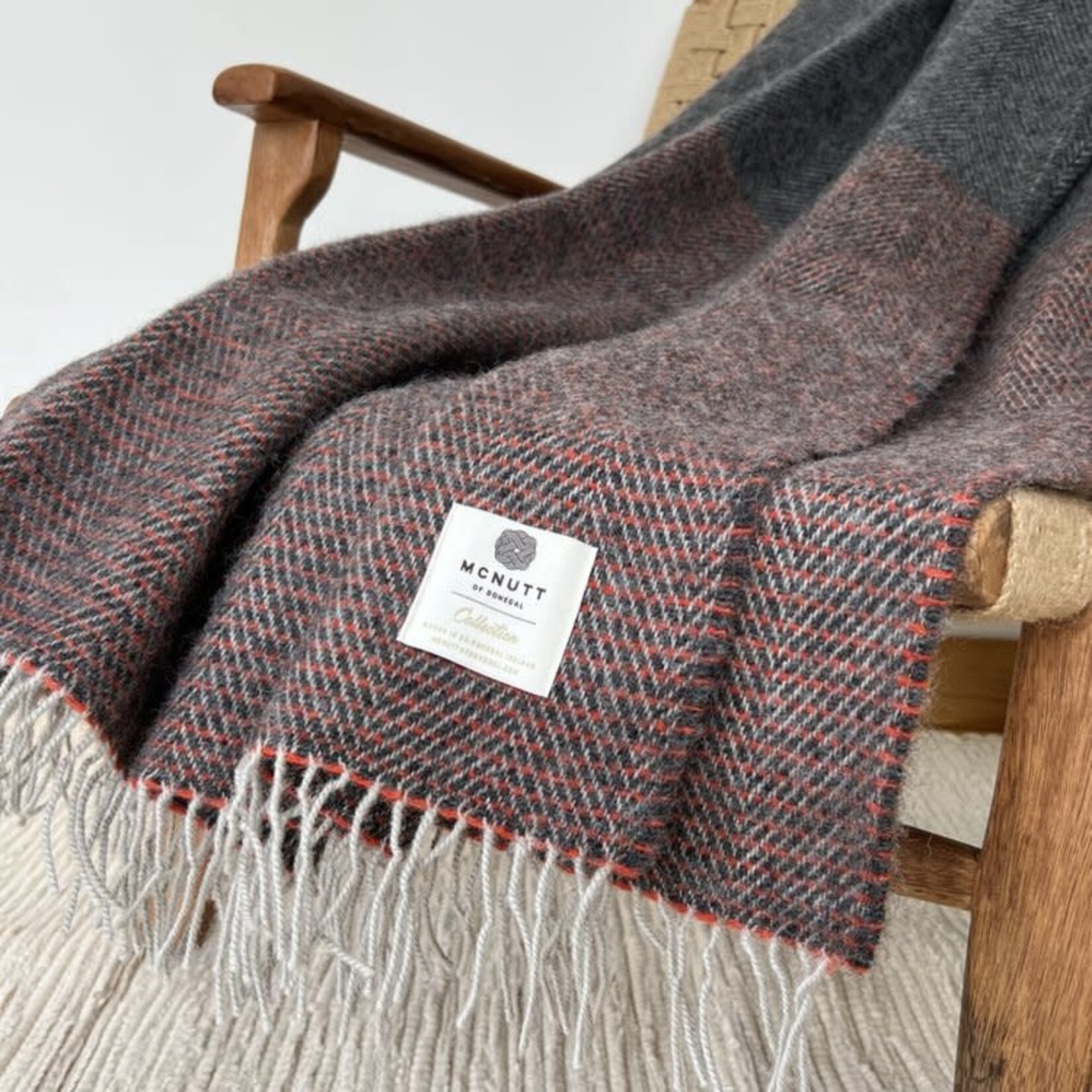 McNutt of Donegal McNutt Collection Deken 100% puur wol 200 x 145 cm