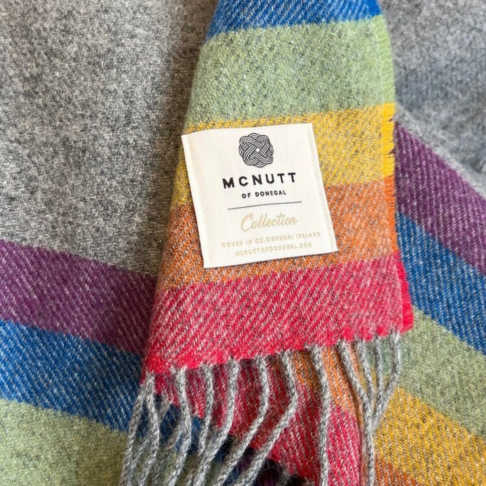 McNutt of Donegal McNutt Collection Deken 100% puur wol 200 x 145 cm