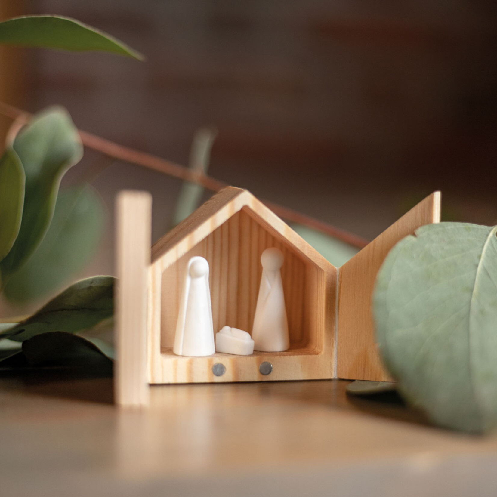 Räder Räder Kleine Kerststal Krippe mini