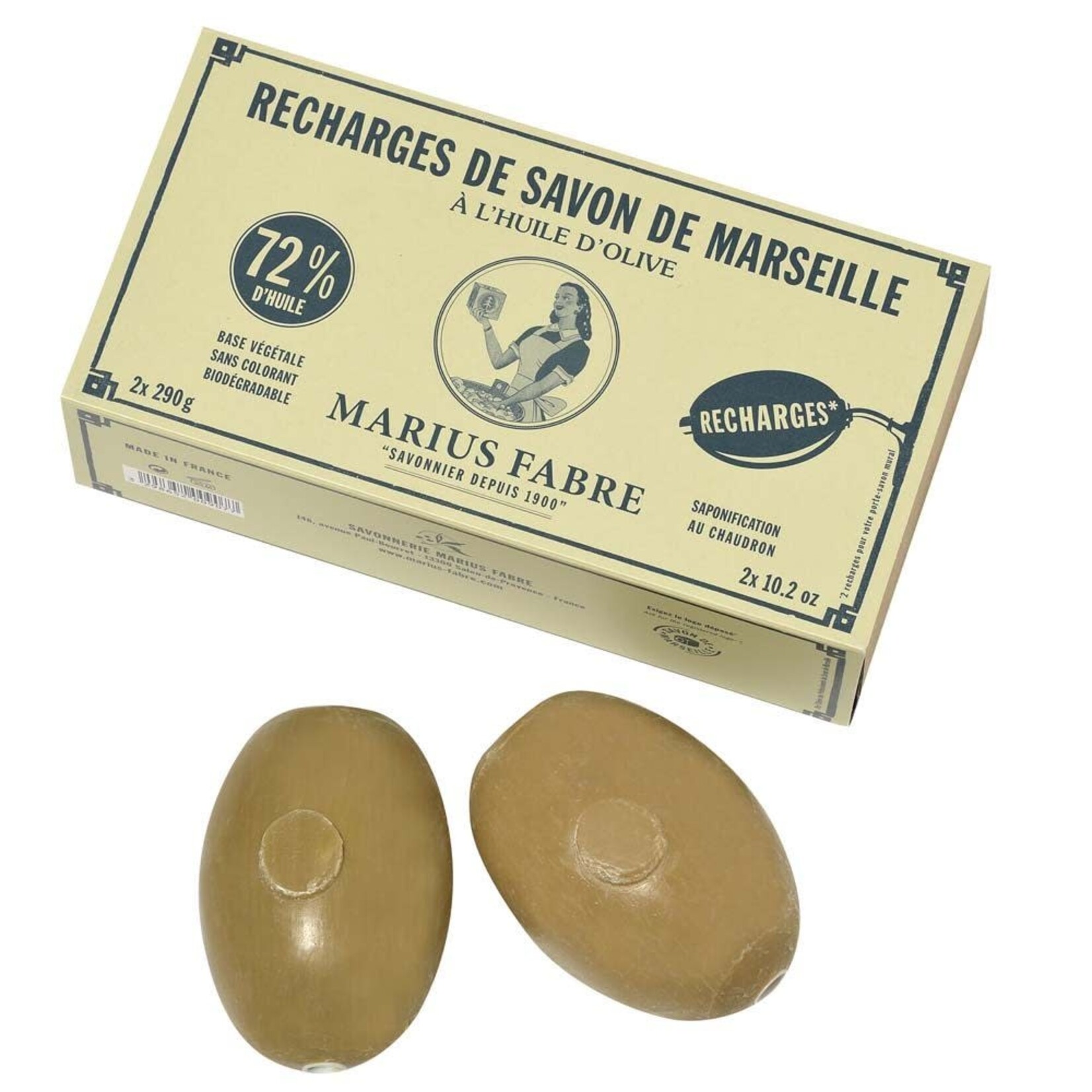 Marius Fabre Marius Fabre navul Zeepbol 2 stuks 290 gram