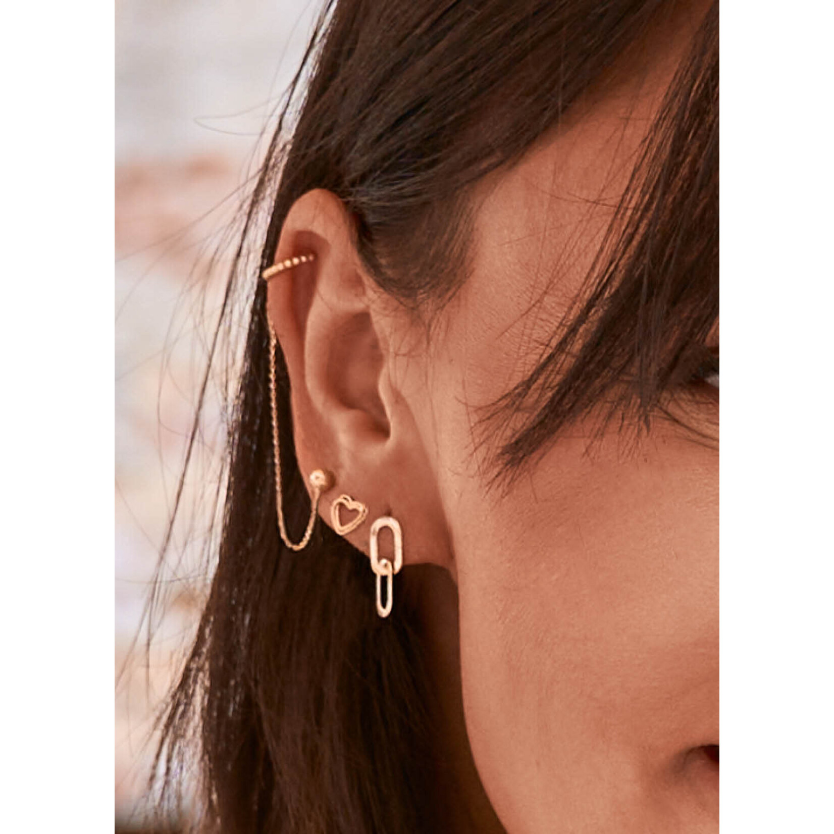 Jackie Gold Jackie Gold Cannaregio Studs 14 karaat goud