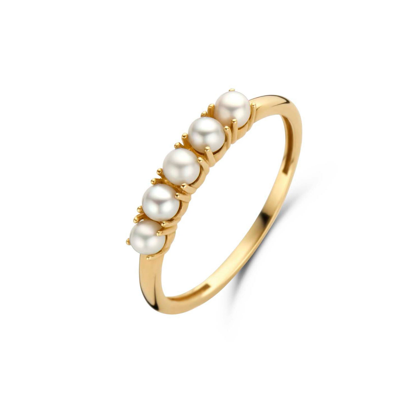 Jackie Gold Jackie Gold Pearls of Amalfi Ring 14 karaat goud