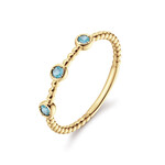 Jackie Gold Jackie Gold Triple London Blue Topaz Ring
