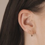 Studio MHL Studio MHL Oorstekers Tiny Circle zilver/verguld