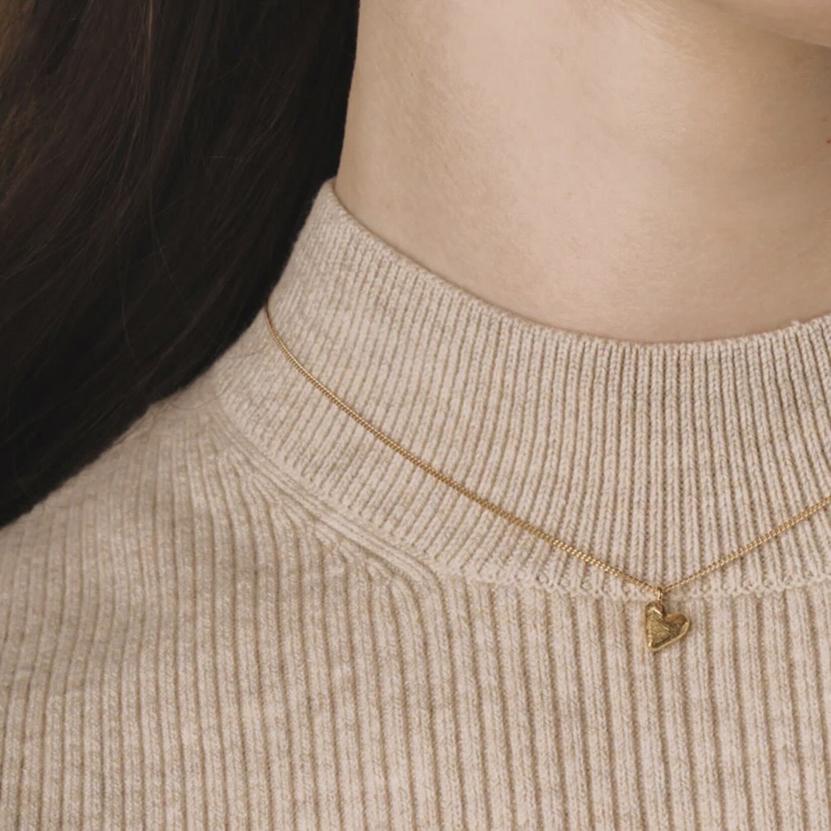 Studio MHL Studio MHL Collier Heart zilver verguld