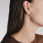 Studio MHL Studio MHL Oorstekers Triple Circle  zilver/verguld
