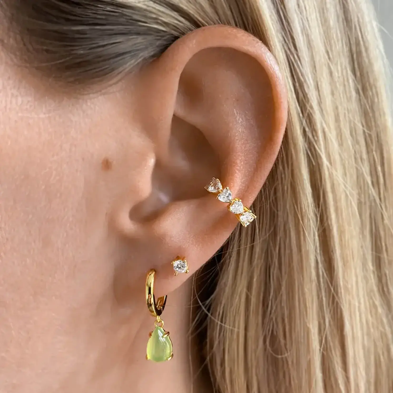 Atelier Brandlinger Brandlinger oorringen Ella geelgoud verguld